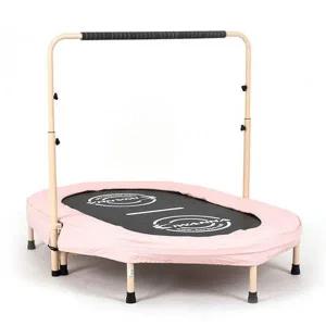 트램펄린 트램폴린 파스텔 타원형 핑크 2인용