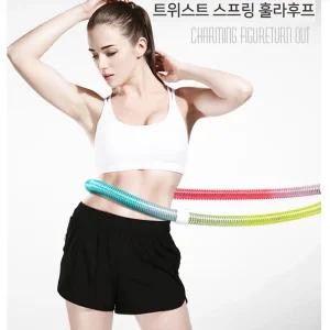 훌라후프 뱃살 홈트 훌라후프 꽈배기 실내