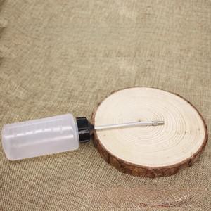 재봉틀 오일 병 투명 흰색 플라스틱 스프레이 깍지, 빈 병, 윤활유 오일러, 120ml