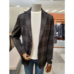 [갤러리아] 23 F/W 본 울홉섹 글렌체크 카마치아패턴 블레이져 BN3FEA234