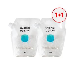 스타스테크 친환경 염화칼슘 5kg 2개 불가사리 가정용 제설제 손잡이 ECO-ST1
