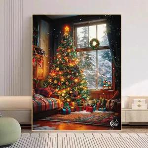 크리스마스 DIY 명화그리기 유화 캔버스 그림 색칠하기