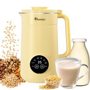 IAGEEA 35온스 견과류 우유 제조기, 수제 밀크셰이크/아몬드/오트/라이스용 8in1 두유 지연 시동/끓인 물/자가 청소 가능한 10개의 블레이드 자동 전기 블렌더 기계, 사용하기 쉽습니다