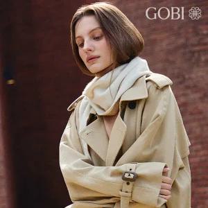 고비(GOBI) 캐시미어 100 투톤 삼각 머플러