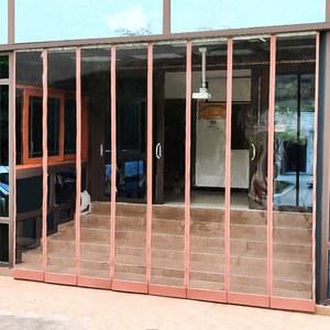 투명커튼 투명 자바라 커텐 파티션 접이식 방진 스트립 1 90m 자바라문