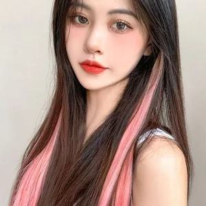 (GTS70901)[언니네 가발] 포인트 브릿지 헤어피스(핑크)