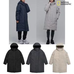 국내백화점판 내셔널지오그래픽 롱 패딩 남여공용 구스 다운 경량 아우터
