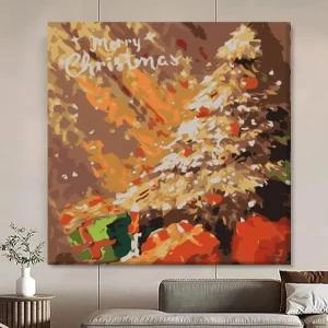 성탄일 그림그리기 크리스마스트리 유화그리기세트