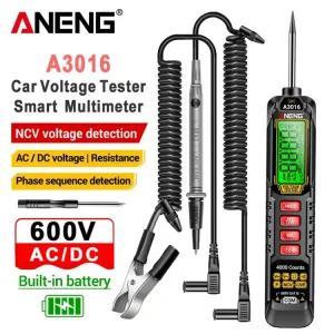 4000 저항 자동차 프 단 데이터 디지털 AC/ 유지 측정기 펜 카 멀티미터 전압 스마트