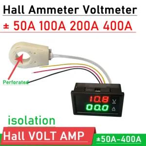 100A 24V 측정기 400A 12V 50A 36V 전압 48V 전류 모니터L 0300V 자동차 홀 200A 계 디지털 60V