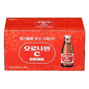동아오츠카 오로나민 C 120mlx10병음료 비타 비타드링크 탄산 민씨 씨드링크 씨음료