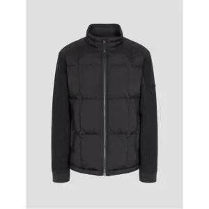 [빈폴멘] 니트소매 구스 미들 다운  블랙 (BC4X38O065)