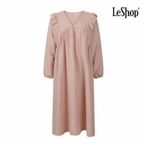 [르샵] V넥 러플 무지 원피스 (BPAOP003A)