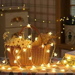 별줄 led 가랜드 조명 크리스마스 인테리어 무드등 와이어 장식용