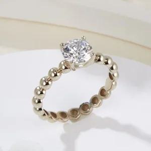 [비앤비골드] 14K 큐빅 1캐럿 솔리테어 볼반지 RSS42261