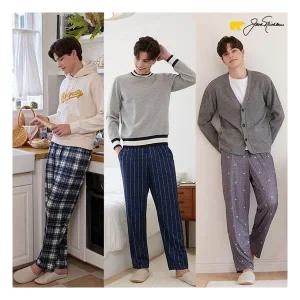 [더블유쇼핑]잭니클라우스 남성 잭웜기모 파자마 팬츠 3종1020010