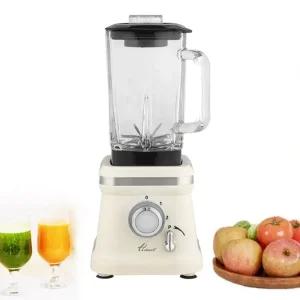 한일 대용량 스퀘어 유리믹서기 고속 블렌딩 6중 칼날 블랜더 레트로 유리용기 주서기