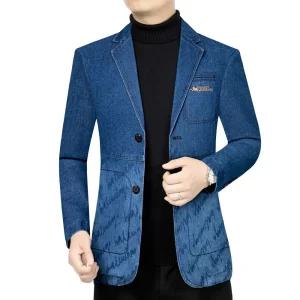 엘럽 남자 정장 자켓 봄가을 코트 데님 캐주얼 슬림 평상복 싱글 양복 박템3