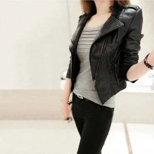 여자 데일리 가죽자켓 라이더 자켓 007