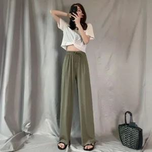 [하프클럽/]레이토 차르르 스트라이프짜임 루즈바지 이지