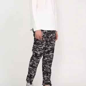 [라일리여성의류] Rly 기모 일바지 밀리그레이 Big 남성융털바지 융털