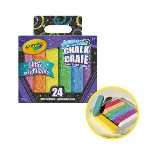 크레욜라 워셔블 야외용 분필 글리터 24색 코스트코