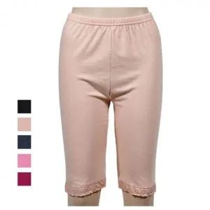 여성 보온성 기모 내의 레이스 속바지 하의 5부 내복