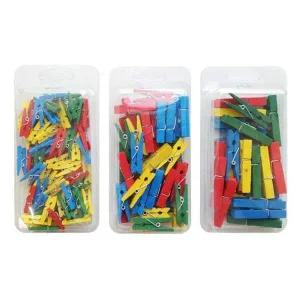 나무집게 컬러 사이즈 택1 나무집게 칼라집게 DIY