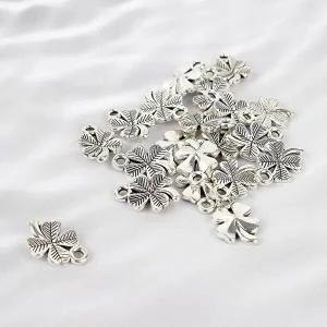 [셀러허브 패션][JHQRMH83_4B]네잎 메달 실버 키링 액세서리 부자재