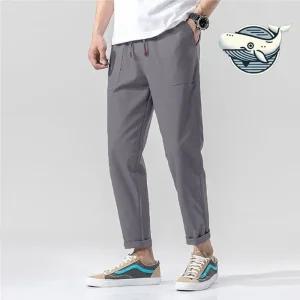 ONM 편안한 면 7부 팬츠 허리밴딩 여름 바지 경량