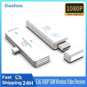 무선미러링  58G 1080P 50M 무선 HDMI 호환 비디오 송신기 수신기 디스플레이 어댑터 노트북-TV 모니터 공