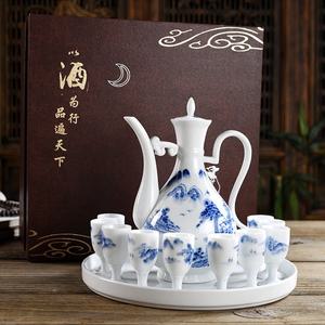 고량주잔 백주 중국술잔 술주전자 세트