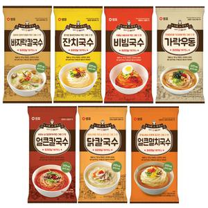 샘표 잔치국수.바지락칼국수.비빔국수,가락우동10봉