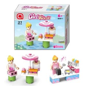 2000 걸 월드 블럭 OR 토이 레고 조립 블록 만들기 호환 여아완구 오로라