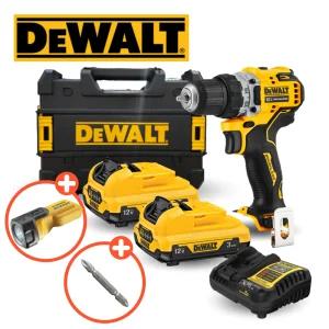 디월트 DCD701L2 컴팩트 충전 드릴 드라이버 12V 3.0Ah 배터리 2개 세트