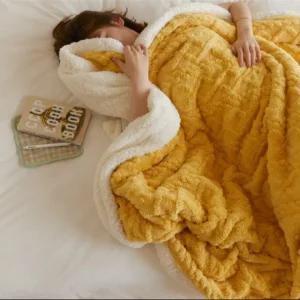 이불 싱글 양털 꽈배기 담요 대형 겸용 미니 작은 무릎 큰 극세사 발열