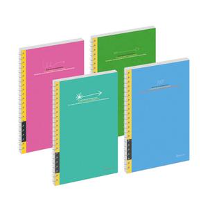 베스트원 스프링 연습장 44매 색상랜덤 무선 무지 좌철 