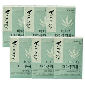 비너지 대마종자유 플러스 햄프씨드 대마종자 오일 30캡슐 x 6박스
