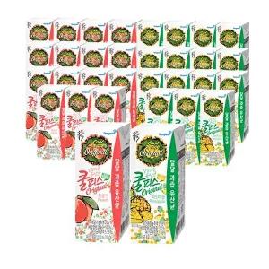 [동원에프앤비]동원 쿨피스 복숭아 190ml 15팩 + 파인애플 190ml 15팩