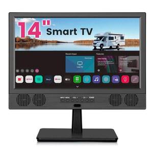 othoig 14인치 소형 스마트 TV HD 720P LED, 내장 스피커가 있는 컴팩트 평면 TV, 디지털 ATSC 튜너, HDMI/USB/AV 입력, 주방용 침실, RV, 캠핑용