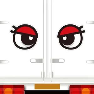 대형차량 졸음운전방지 앵그리왕눈10 자동차스티커 216x200mm