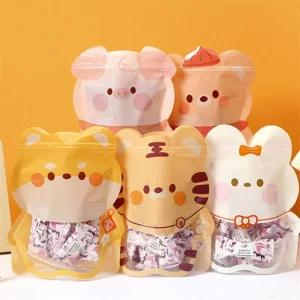 초초맛트 동물캐릭터 스탠딩지퍼백 여자초등학생생일선물