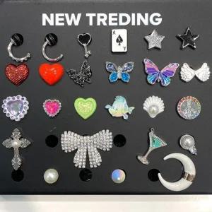 [크록스] HC02 진주 JIBBITZ 매장발송 신발 꾸미기 악세사리 참 파츠 메탈 큐빅 보석 10 (S38320640)