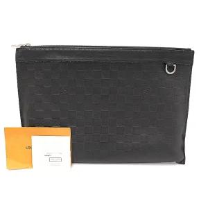 [중고명품 리마스터] 루이비통 N60112 다미에 인피니 레더 디스커버리 포쉐트 클러치