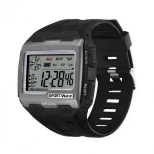 [골드스마일]스포츠용 디지털 알람 요일 표시 생활방수 조명 스탑워치 손목시계