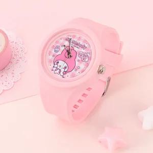 마이멜로디 실리콘 바늘시계 783389어린이 귀여운 캐릭터 아이들이좋아하는 손목 키즈 생일선물 여아 패션