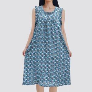 [옷자락]여성 쿨링 아사면 냉감 홈웨어 나시 원피스 잠옷