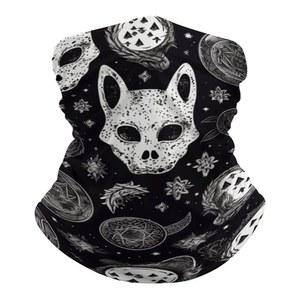 발라클라바 해골 고양이 문 고딕 반다나 여름 마스크 쿨링 넥 게이터 자외선 차단 및 통기성 스키 스카프 낚시 얼굴 커버 여성 남성용 차단제