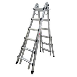 라이콤 LS사다리 6단 단품 / 사다리 + 안전지지대 [은색힌지]