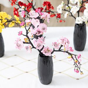 매화 조화 화병 오리엔탈 장수 set 29x42cm 4컬러 인테리어 꽃 테이블 장식 소품 꾸미기